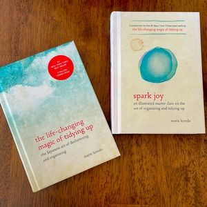🌲 3/$15 Marie Kondo Tidying Up & Spark Joy set of 2 books